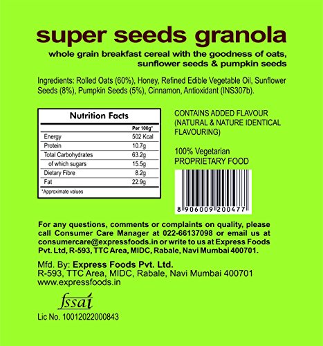 Express Foods Super Seeds Granola, 500g