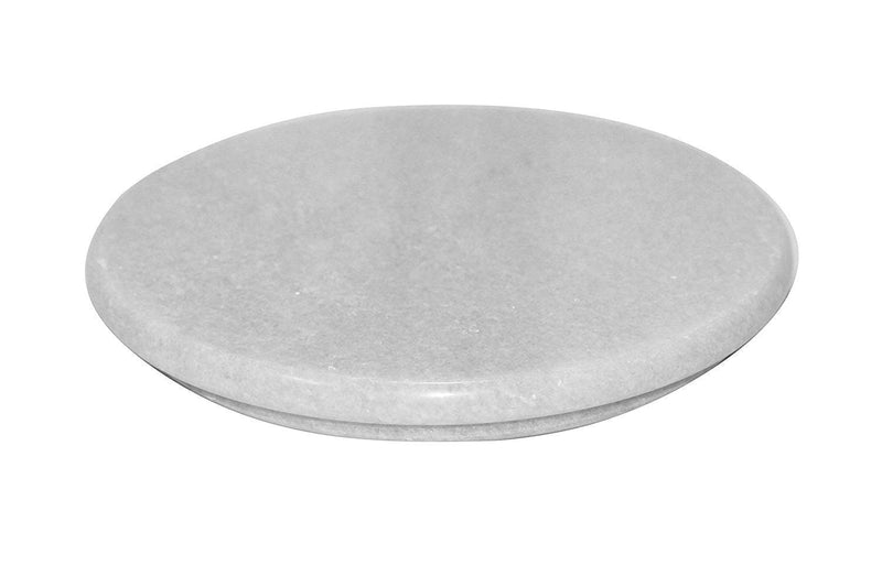 HeeMo White Marble Chakla/Marble Roti Maker/Phulka Maker/Marble Ring Base Rolling Board, Size 9 Inch