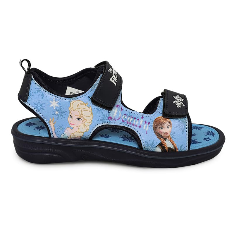 Kidsville Kids Girls Frozen Printed Navy Sandals