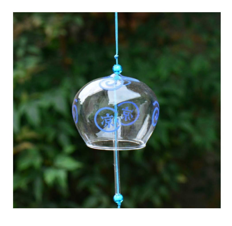 Geekmonkey Edo Japanese Wind Chimes | Wind Bells Cherry Blossom Wind Chimes Handmade Stained Glass Bells - Creative Home Accessories Gifts