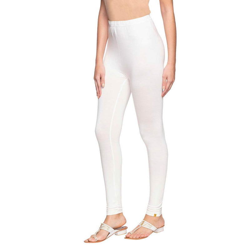 Aurelia Women's Regular Fit Synthetic Tights (19CRA60019-600389_White_Medium_White_M)