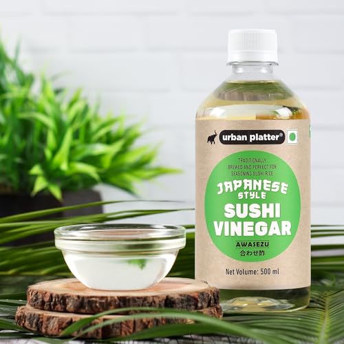 Urban Platter Japanese Rice Vinegar (Awasezu), 500ml [All Natural Vinegar Traditionally Made and Seasoned] - Perfect for Seasoning Sushi Rice