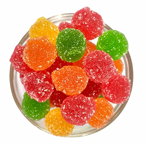 Dry Fruit Hub Jelly Candy 400gm Mixed Fruit Jelly Cubes, Sugar Coated Jelly Candy Balls, Assorted Fruits Candy, Fruit Candy, Jelly Candy