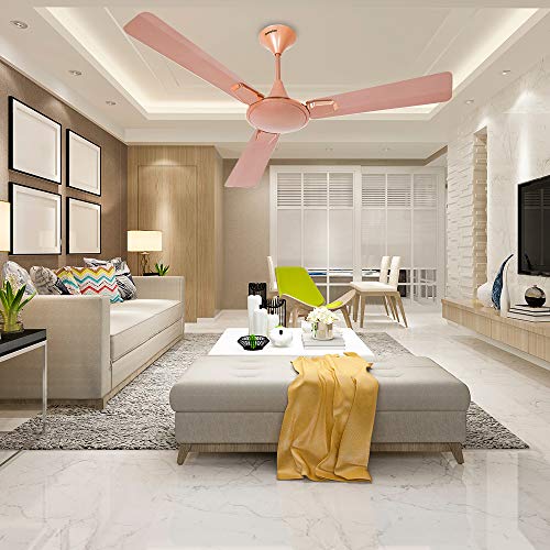 Crompton New Aura Prime 1200 mm (48 inch) High Speed Anti Dust Ceiling Fan with Duratech Technology (Rose Gold)