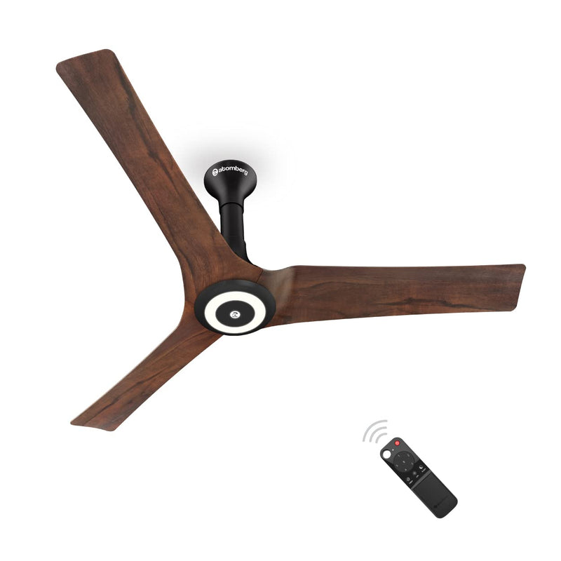 atomberg Aris Starlight 1200mm Ceiling Fans with Underlight, IoT and Remote Control | Smart Fan with Noiseless Operation | BLDC Motor 5 Star Rated Ceiling Fan | 2+1 Year Warranty (Dark Teakwood)