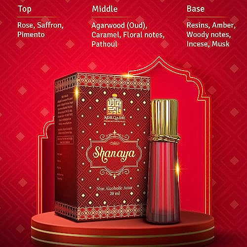 Adilqadri Shanaya Luxury Unisex 100% Alcohol Free Long Lasting Attar Perfume (12 ML)