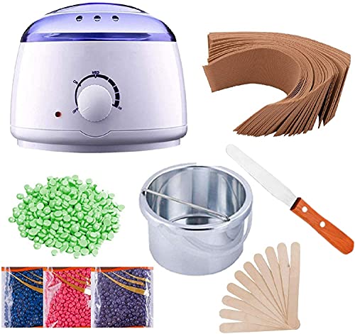 Big saving Automatic Wax Warmer Hot Wax Heater With Hair Removal Wax Beans(100gm) and Spatula With Wax Strips For Hair Removal Waxing Kit For Women