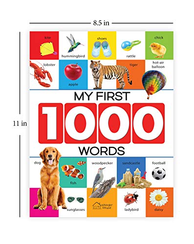 My First 1000 Words : Early Learning Picture Book to learn Alphabet, Numbers, Shapes and Colours, Tr