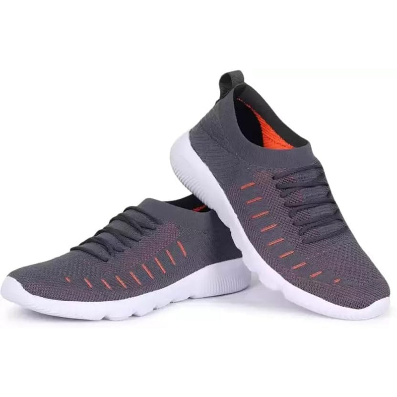 SPRENGE 22509 Zebra Orange D.Grey Casuals Shoes for Men (Orange Grey) (Orange, D.Grey, 8)