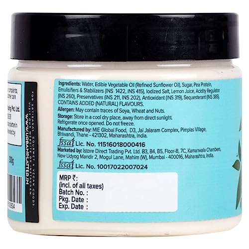 Urban Platter Premium Mayo, 300g / 10.6oz [Dairy-free Mayonnaise, No Palm Oil, No Trans-fat]