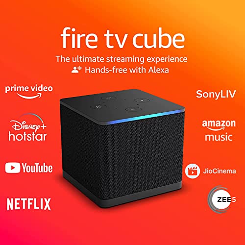 All-new Fire TV Cube | Hands-free streaming device with Alexa, Wi-Fi 6, 4K Ultra HD