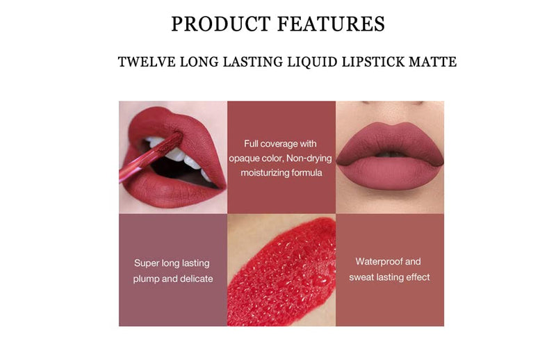 Face Up Moisturizing Non Transfer Long Lasting Maroon Liquid Lipstick Matte | Full Coverage | Waterproof | Shade - Maroon (M - 07)