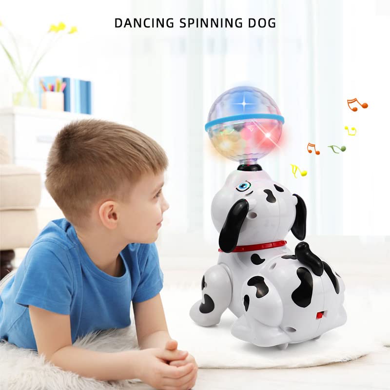 TEC TAVAKKAL Bump and Go Dancing Dog with Music Flashing Lights Sou