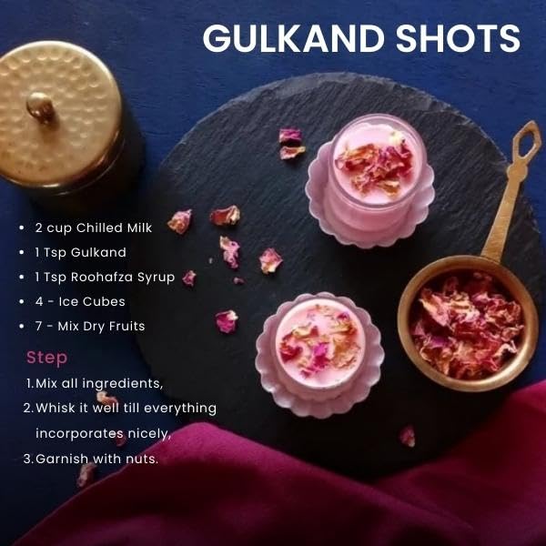 5:15PM Gulkand 300gm | Premium Rose Petal Jam | Sun Cooked Damask Rose Gulkand| 100% Natural & Pure |Fresh Rose Petals Jam -300g