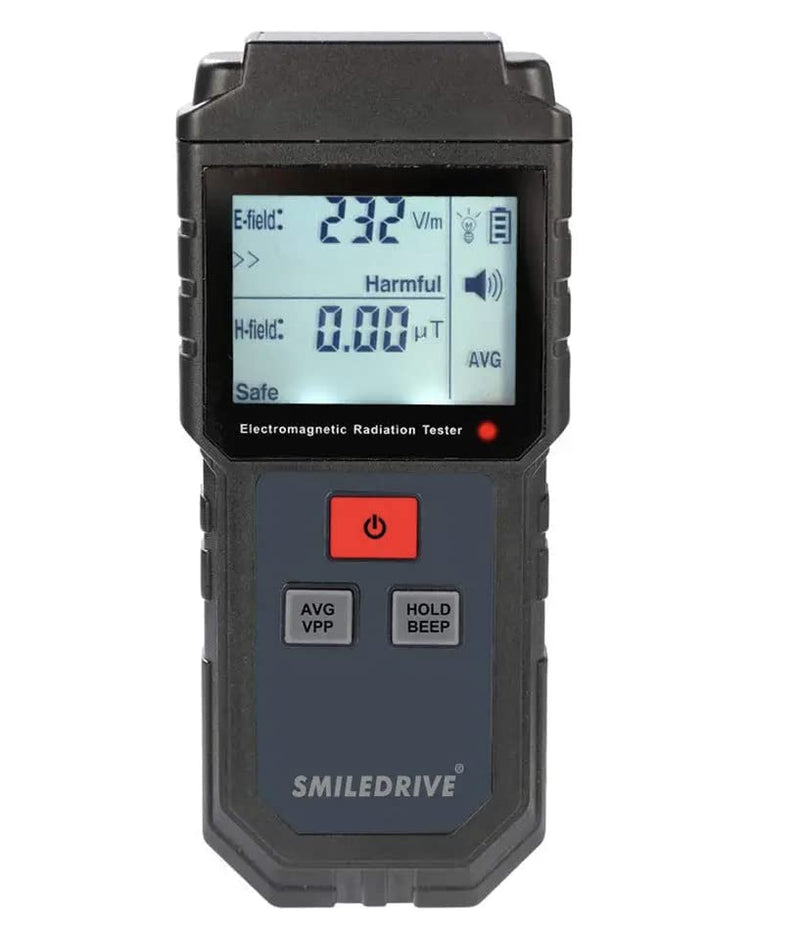 Smiledrive Electromagnetic Radiation Tester EMF Meter Portable Electric Magnetic Field Dosimeter Detector