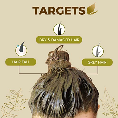 Ozone Henna Hair Conditioner |Men & Women | Ideal For Strong and Damaged Hair ,Shine & Nourish | Enriched with Bhringraj, Amla & Reetha | Paraben, Chemical & Sulphate Free - 100 g (Pack of 3)