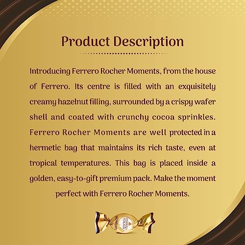 Ferrero Rocher Moments 8 pralines Pcs 46.4 gm