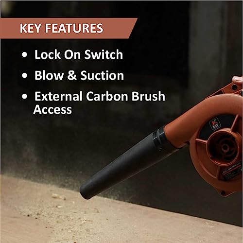 Air Blower 480WI Anti-Vibration 13000 RPM I 230 Volts| PC Computer, AC, Home & Outdoor Air Cleaner (Copper) I with External Carbon Brush Access for All Cleaning and Dusting Applications