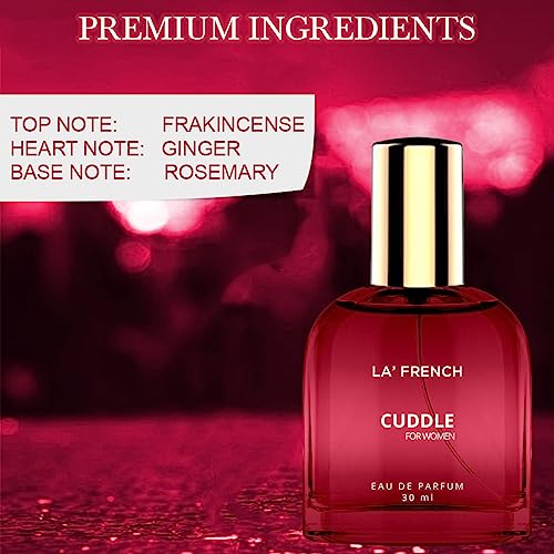 La French Cuddle Perfume Scent For WoWomen 30 ml | Premium Luxury Long Lasting Fragrance Spray | Eau De Parfum | Signature Scent | Date night fragrance | Body Spray for Women | Ideal gift for WoWomen