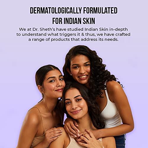 Dr. Sheth's Ceramide & Vitamin C Sunscreen SPF 50+ PA+++ | For Deep Moisturization | Non-Greasy, Quick-Absorbing | Zero White Cast | For Women & Men | UVA UVB Sun Protection | 50g