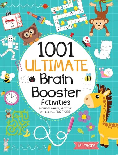 1001 Ultimate Brain Booster Activities for 3 to 6 Years Old Kids |Enhance the Child Mind with Cognitive Excellence with Interactive Activity Book