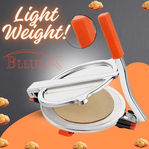 Daily Shop Stainless Steel Puri/Roti Maker Press Machine - Roti chapati Presser for Home - Papad-khakhra-poori Manual Hand Press with Handle for Kitchen Pk of 1