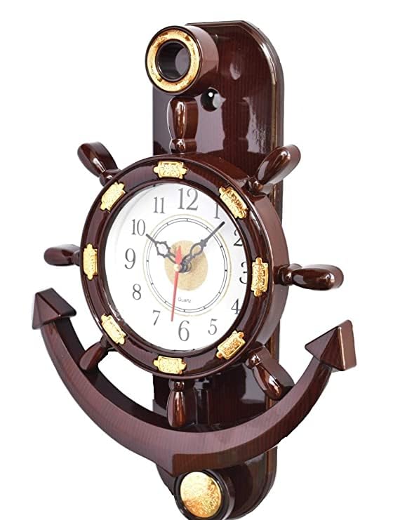 GOT DREAMS Wall Clock with Moving Pendulum (Cherry)