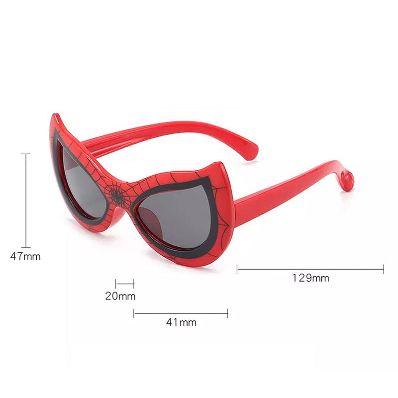 ELEGANTE UV Protected Kids Spiderman Sunglasses for Boys and Girls Baby (4+) (C4 - Red)-Pack of 1