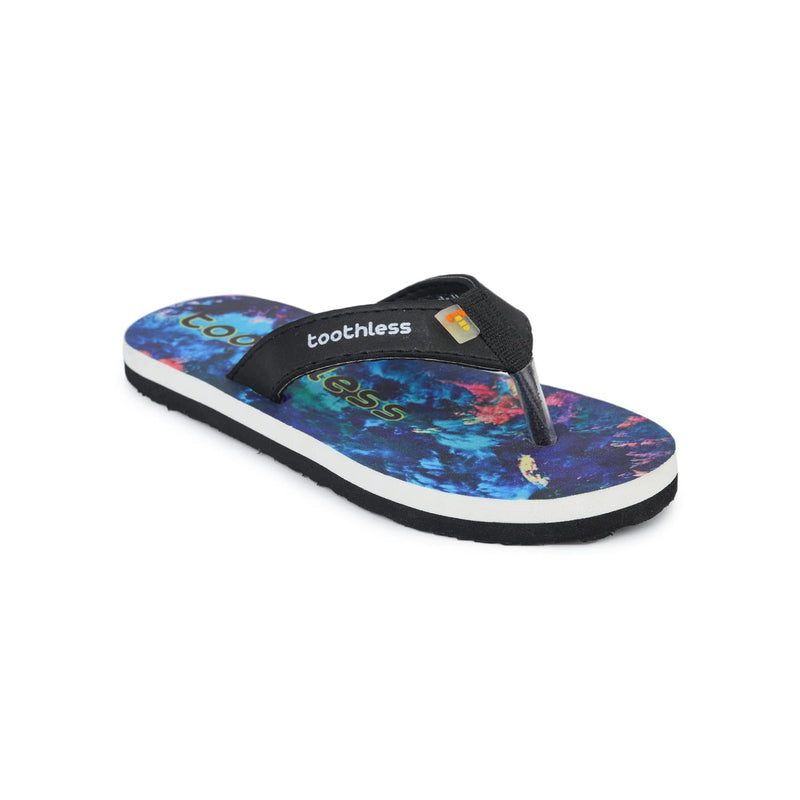 toothless Kids Boys Blue/Black Flip-Flops(TLPBFF4222-7-8Y)