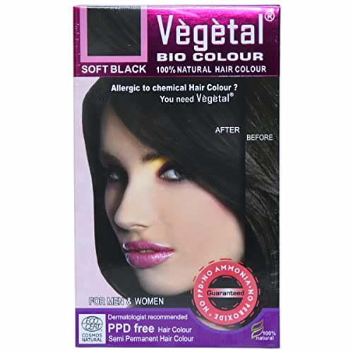 Vegetal Bio Colour, Soft Black, 50g