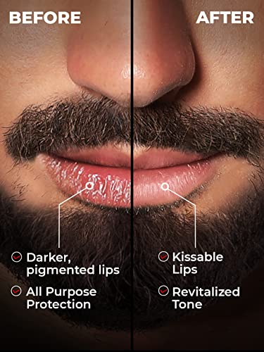 Beardo Lip Lightener, 7g | Non Tinted Lip Balm for Men | Lip Balm for Dark Lips | Lip Mask for Dry & Chapped Lips | Lip Care