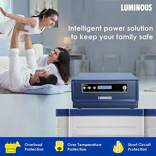 Luminous NXG 1450 Pure Sinewave Solar Inverter With ISOT Technology, Intelligent Load Sharing For Home, Office, and Shops (2-Year Warranty, Blue)