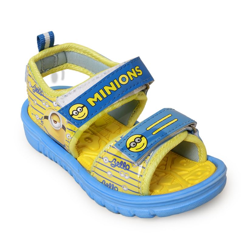 Kidsville Kids Boys Minions Printed Royal Blue Sandals