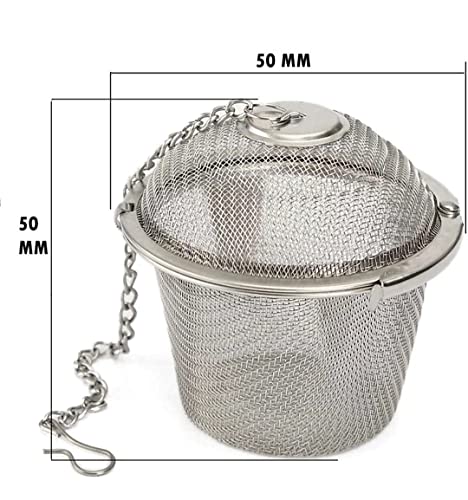 CELLEBII Stainless Steel Small Net Mesh Style Easy Loose Leaves Green Tea Filter Pot Infuser Strainer