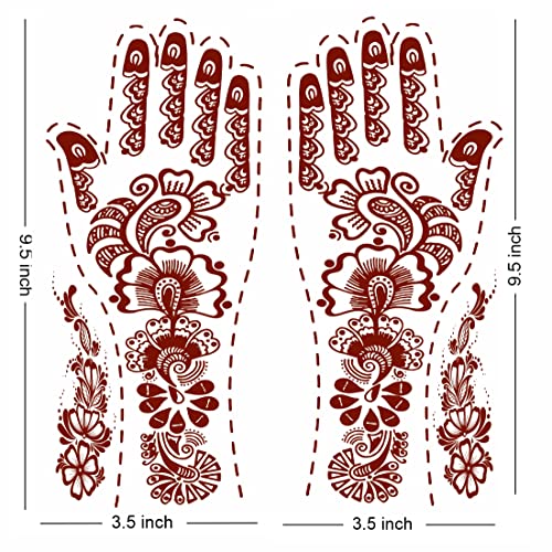 VOORKOMS Full Hand Mehndi Flower Temporary Waterproof Body Tattoo For Women