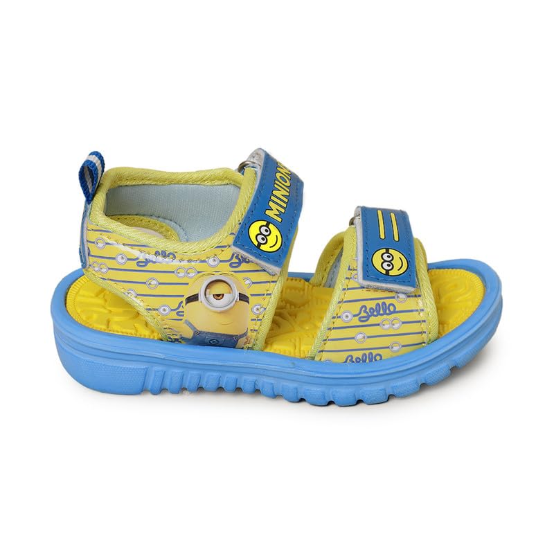 Kidsville Kids Boys Minions Printed Royal Blue Sandals