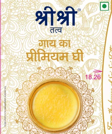 Sri Sri TATTVA shuddhta ka naam Sri Sri Tattva Premium Cow Ghee For Better Digestion&Immunity 1 Litre (Pack Of 1)