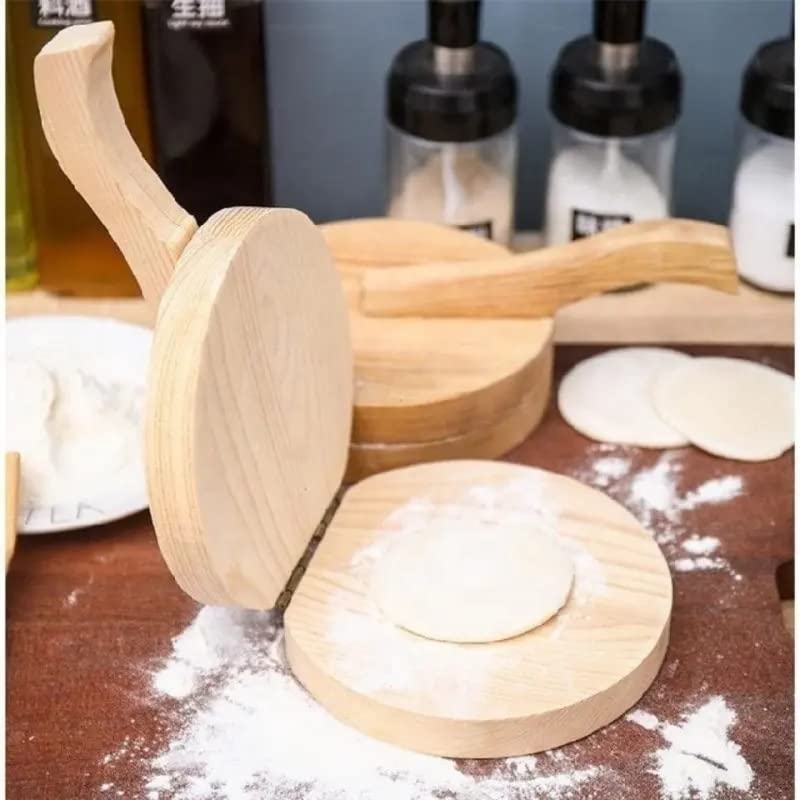 VARiSTY MINI Puri Wodden Momos Puri makers Machine Rolling Board Puri Maker Large Tortilla Press with Rolling Pin Dough Presser Tool Puri Making -Multi Color