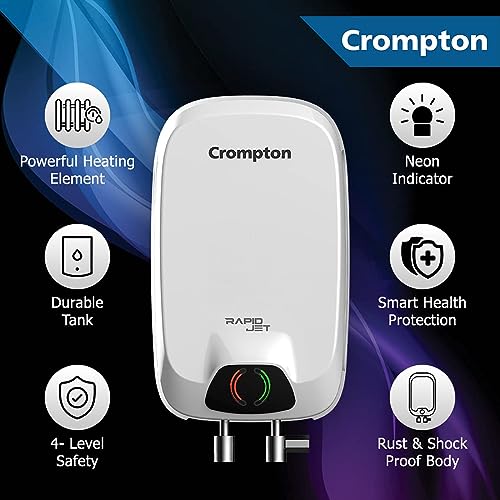 Crompton Rapid Jet 5-L Instant Water Heater with Advanced 4 level Safety (White) (AIWH-5LRPIDJT3KW5Y)