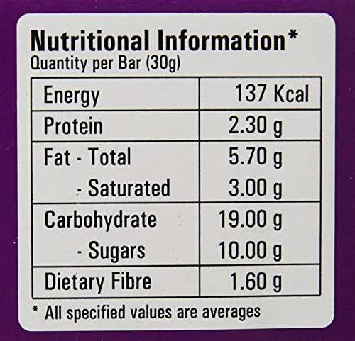 Unibic Snack Bar Fruit and Nut Choco Pack of 12, 360g