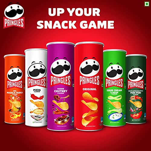 Kellogg's Pringles Sour Cream & Onion + Desi Masala Tadka + Pizza Flavour(107g each)