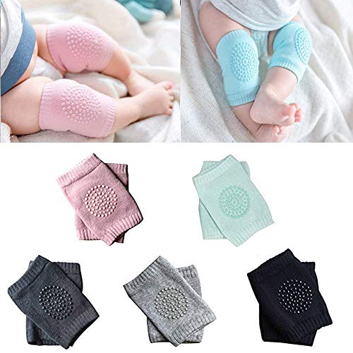 SellBotic 2 Pair Baby Knee and Elbow pad Baby Crawling Elbow pad Baby Leg Warmer Baby Kneecap (Multi Color)