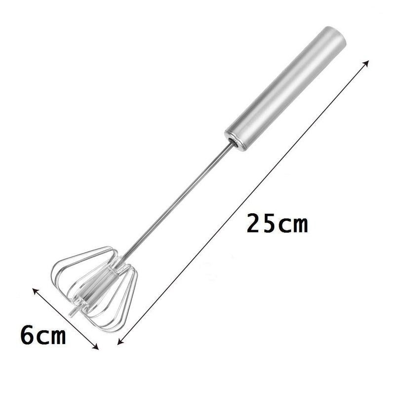 Stainless Steel Power Free Hand Blender Lassi/Butter Milk Maker Egg Whisk, Stainless Steel Hand Push Whisk Blender for Home Versatile Tool