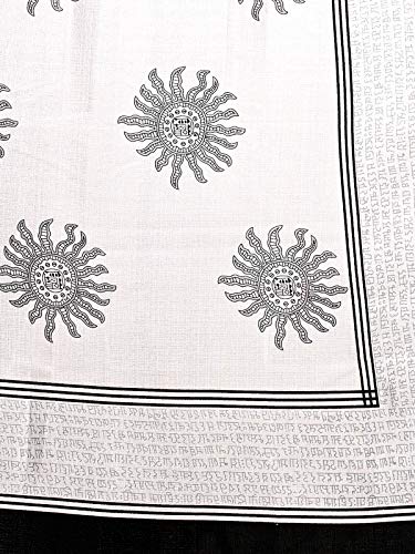 Satrani Women's Printed Art Silk Dupatta (12FDT558_White_One Size_White_One Size)