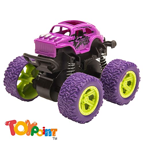 Toypoint Monster Truck Friction Powered Cars - Gift Toys for Kids, Boys, Girls (Pack of 2)