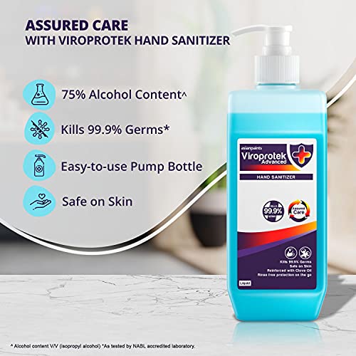Asian Paints Viroprotek Advanced Liquid Hand Sanitizer (Clove oil Fortified)-500ml
