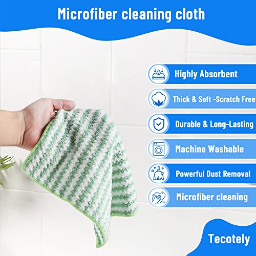 5Pack Microfiber Cleaning Cloths Dish Cloth Kitchen Towel High Absorbent 12”x12 - Easy to Clean Quick Drying