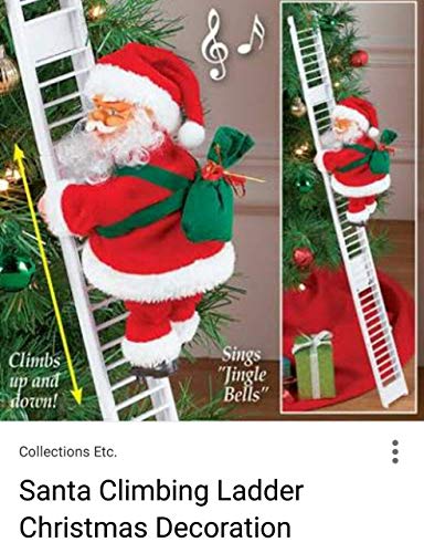 fizzytech Plastic Santa Clause Ladder Musical Show Up & Down, (3.45 Inches, Assorted)