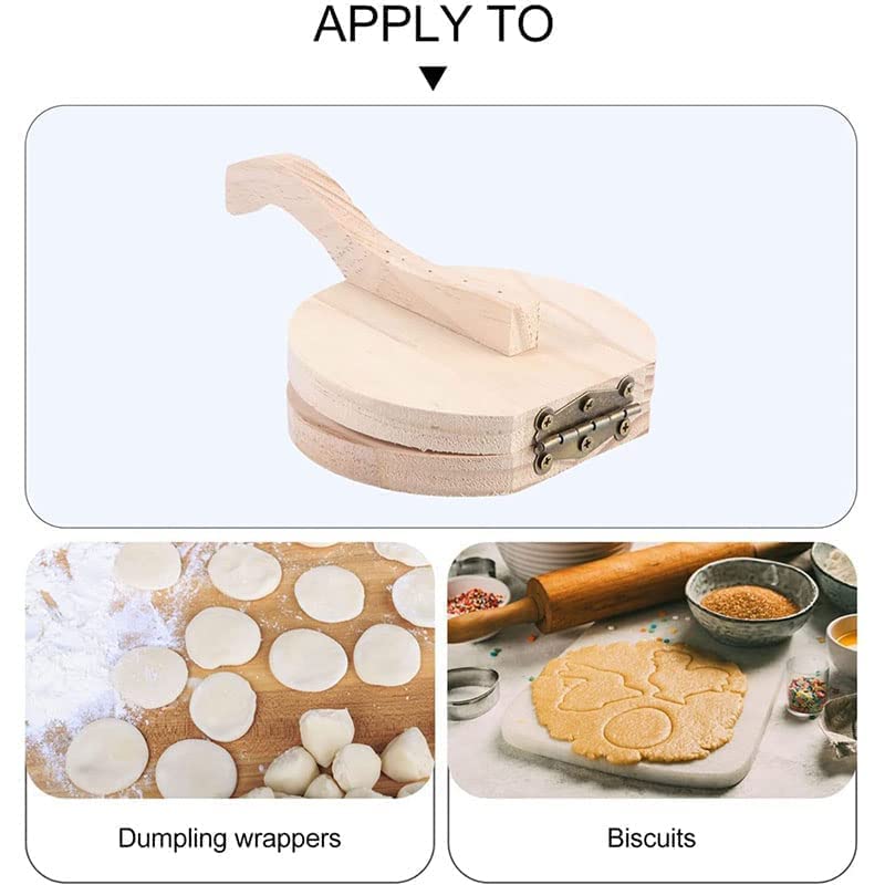 VARiSTY MINI Puri Wodden Momos Puri makers Machine Rolling Board Puri Maker Large Tortilla Press with Rolling Pin Dough Presser Tool Puri Making -Multi Color