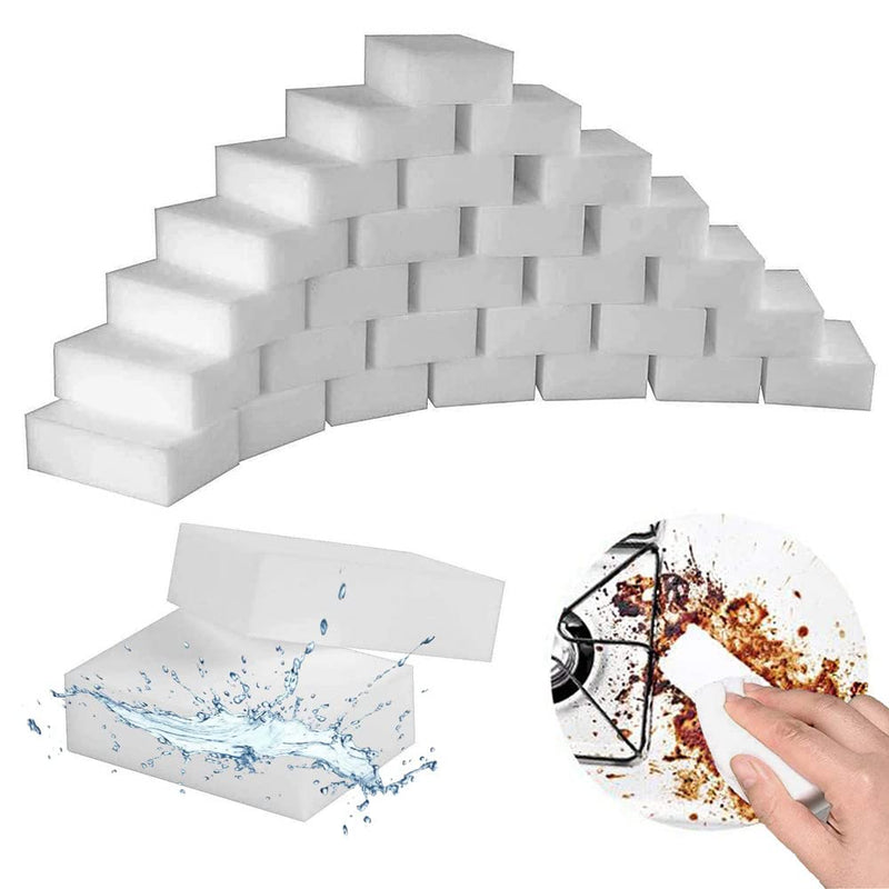 20 PCS Magic Eraser Sponges for Cleaning Sichumaria Kitchen Cleaning Wipes(100 x 60 x 20 mm) Cleaner Non-Scratch Scrub Sponge for Kitchen,Bathroom,Wall, Furniture and Washing Products